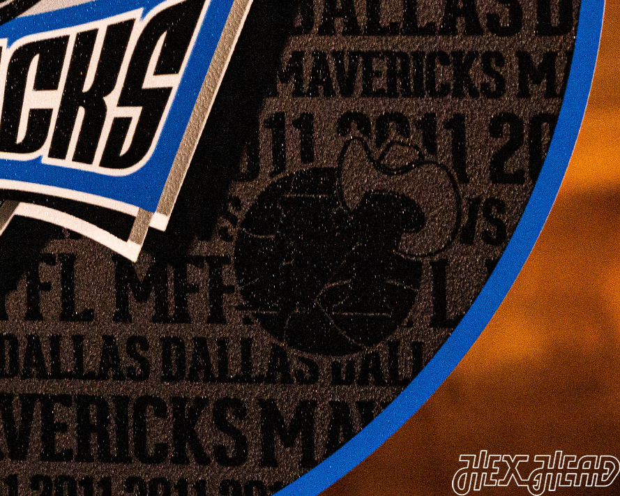 Dallas Mavericks CRAFT SERIES 3D Embossed Metal Wall Art