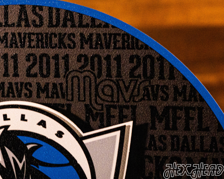 Dallas Mavericks CRAFT SERIES 3D Embossed Metal Wall Art