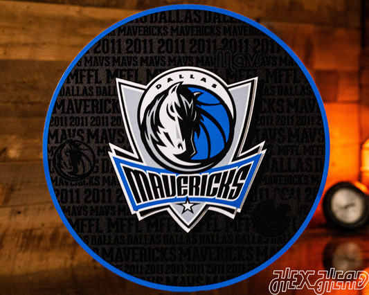 Dallas Mavericks CRAFT SERIES 3D Embossed Metal Wall Art