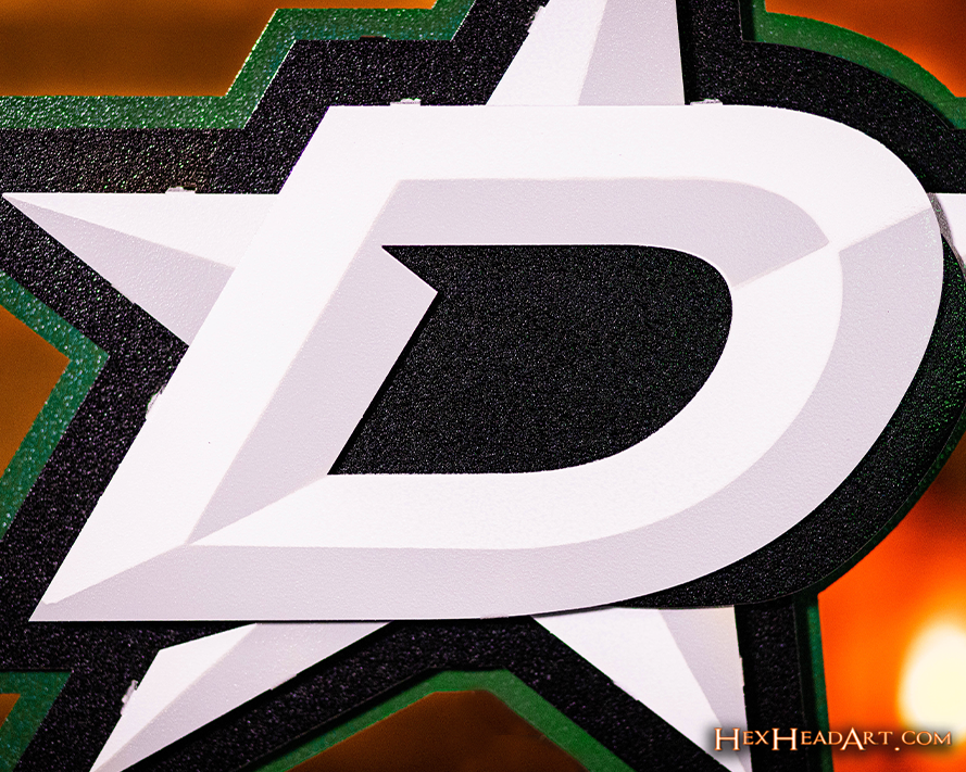 Dallas Stars NHL 3D Vintage Metal Wall Art