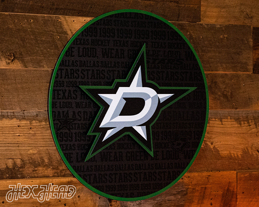 Dallas Stars CRAFT SERIES 3D Embossed Metal Wall Art