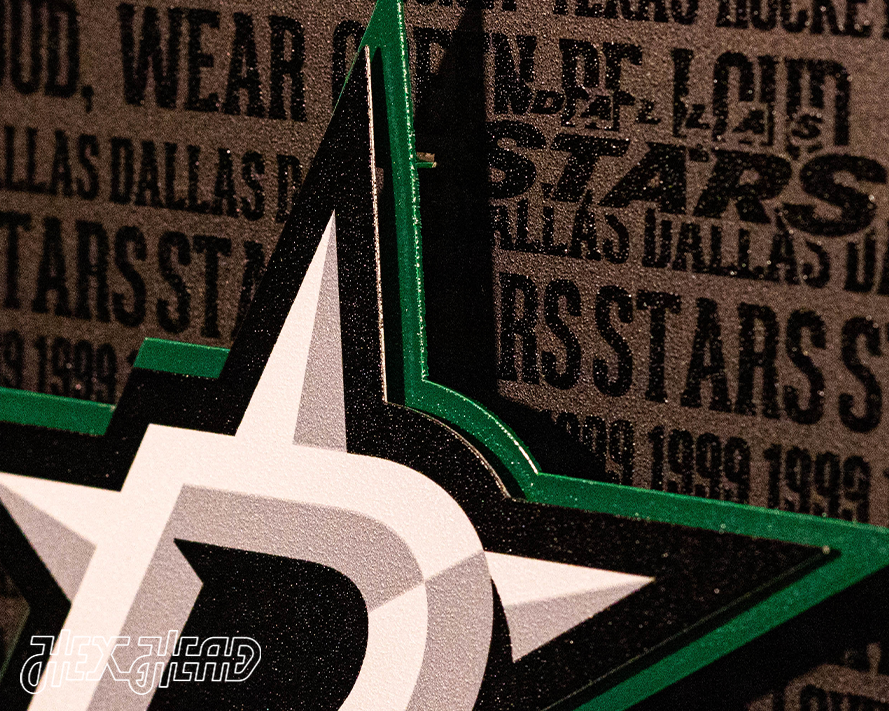 Dallas Stars CRAFT SERIES 3D Embossed Metal Wall Art