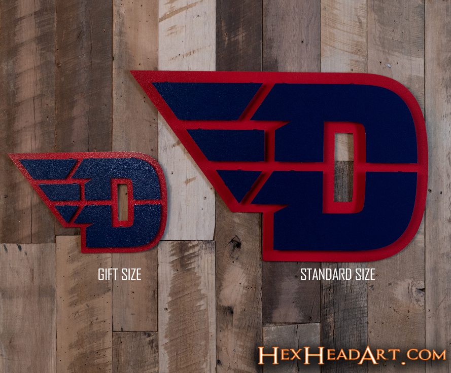 Dayton Flyers "Flying D" Blue Metal Wall Art