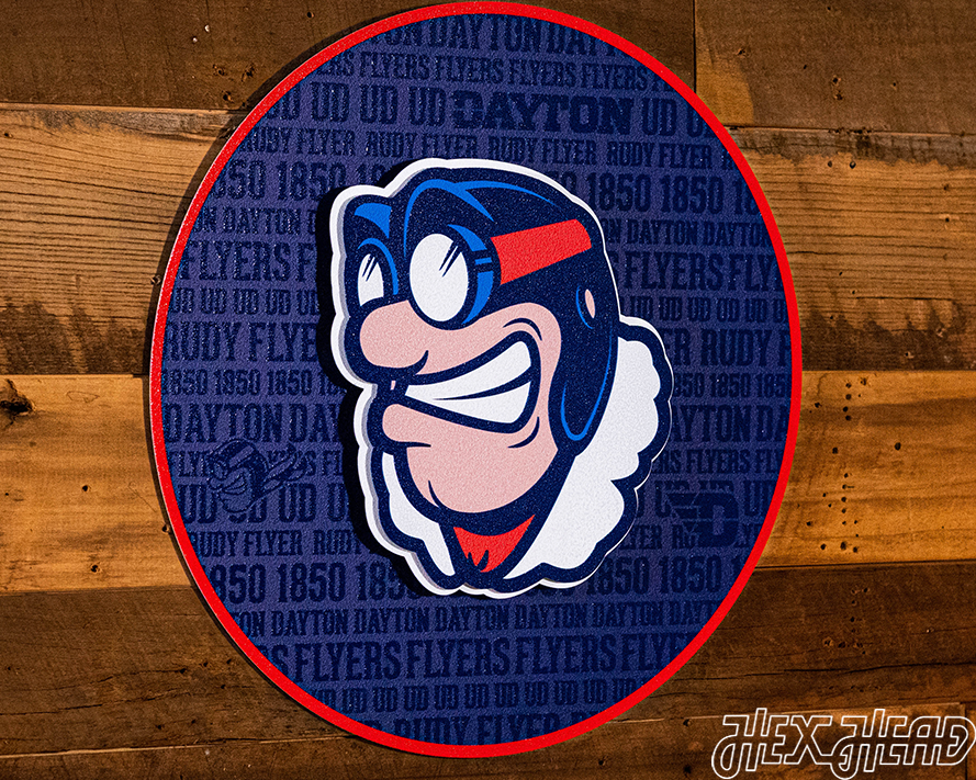 Dayton Flyers CRAFT SERIES 3D Embossed Metal Wall Art