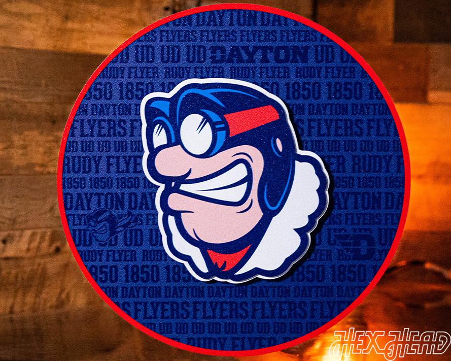 Dayton Flyers CRAFT SERIES 3D Embossed Metal Wall Art