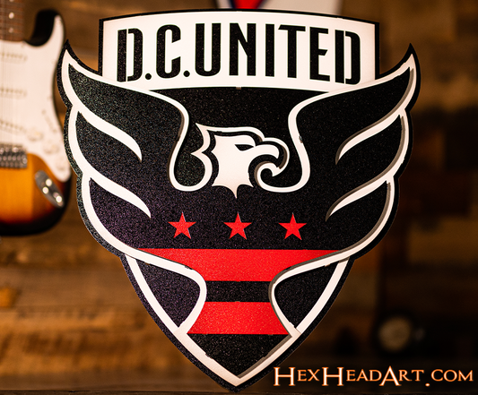 D.C. United 3D Vintage Metal Wall Art