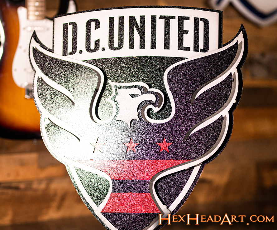 D.C. United 3D Vintage Metal Wall Art