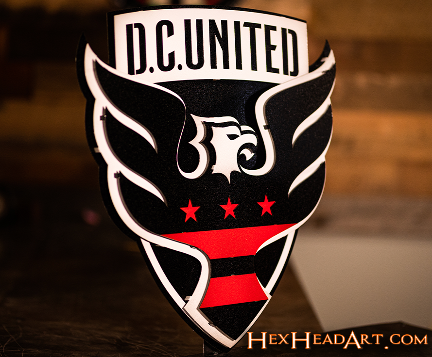 D.C. United 3D Vintage Metal Wall Art