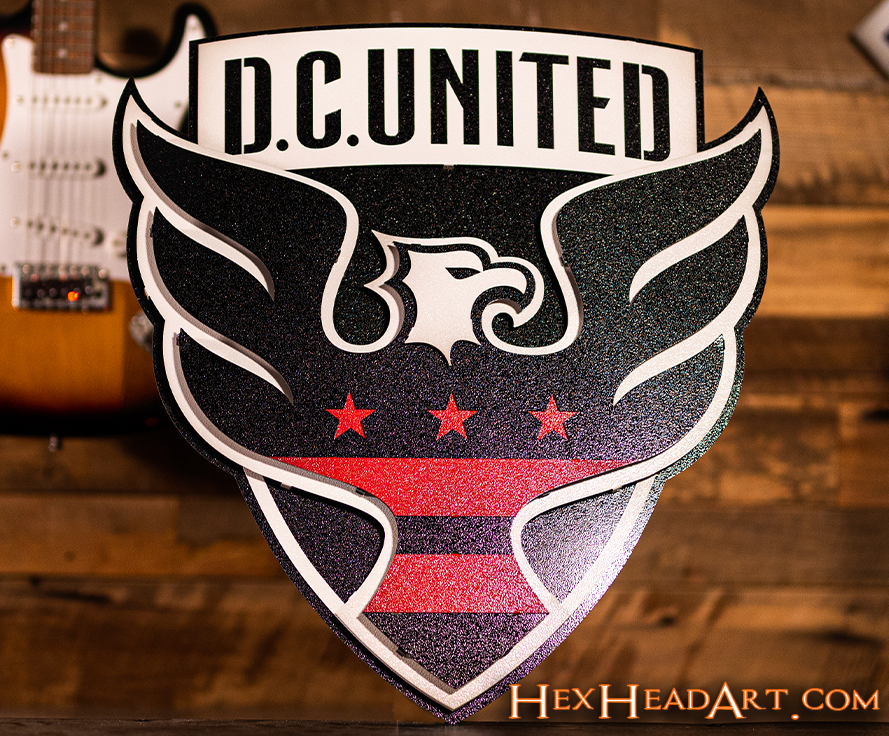 D.C. United 3D Vintage Metal Wall Art