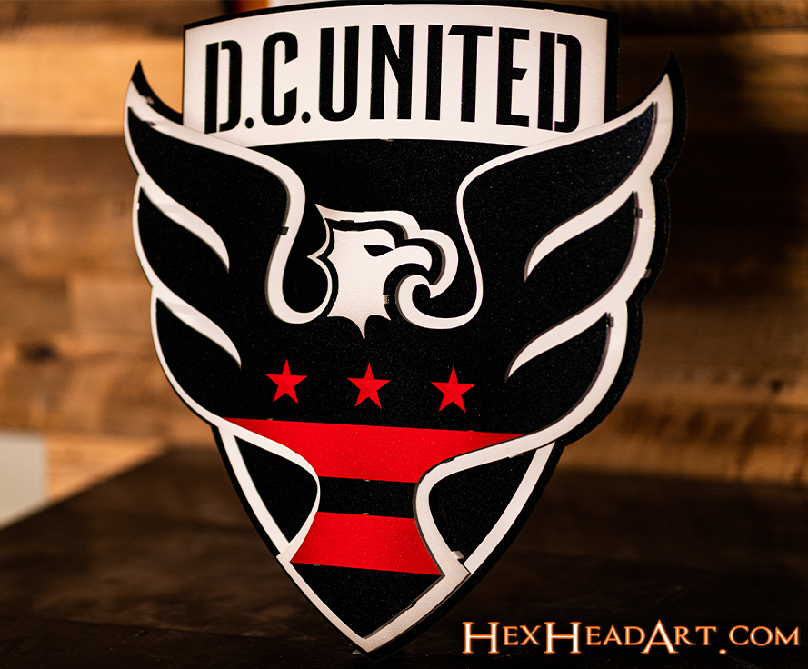 D.C. United 3D Vintage Metal Wall Art