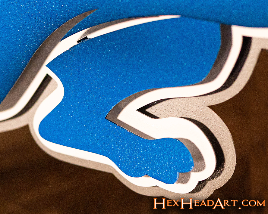 Detroit Lions 3D Vintage Metal Wall Art