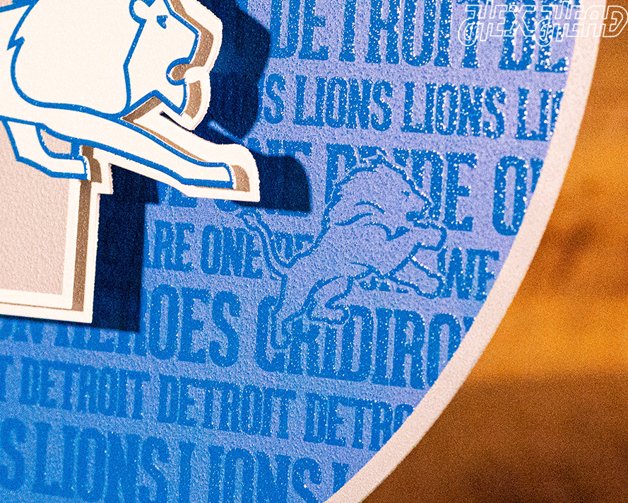 Detroit Lions CRAFT SERIES 3D Embossed Metal Wall Art