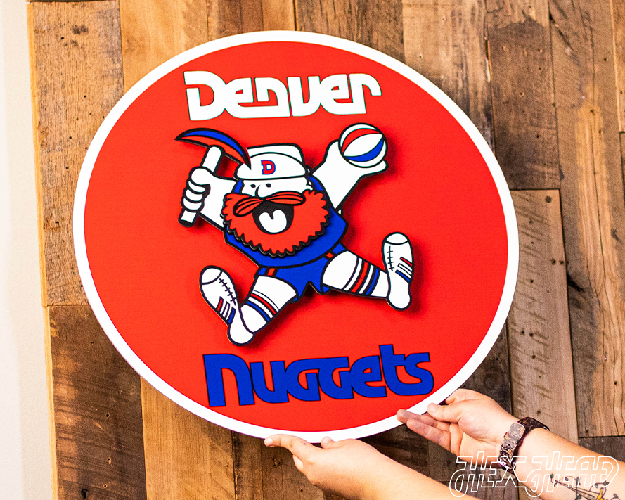 Denver Nuggets "1974" RETRO 3D Vintage Metal Wall Art