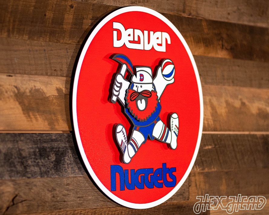 Denver Nuggets "1974" RETRO 3D Vintage Metal Wall Art