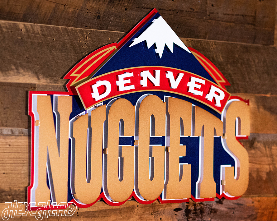 Denver Nuggets "1993" 3D vintage Metal Wall Art