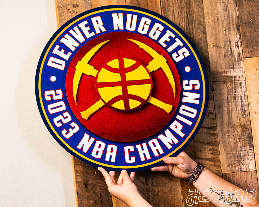 Denver Nuggets 2023 NBA FINALS Championship 3D Metal Wall Art