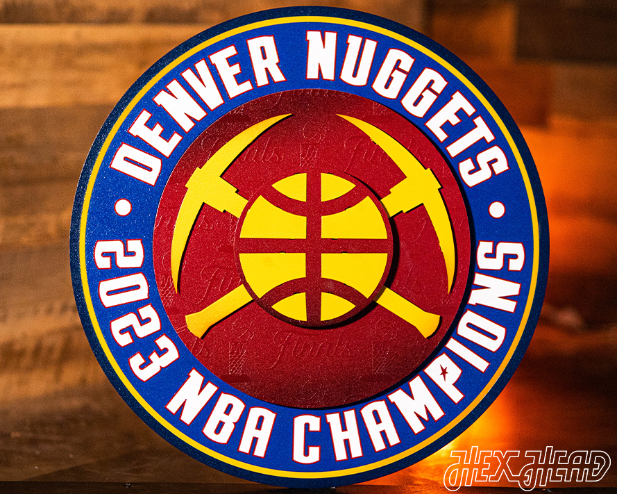 Denver Nuggets 2023 NBA FINALS Championship 3D Metal Wall Art