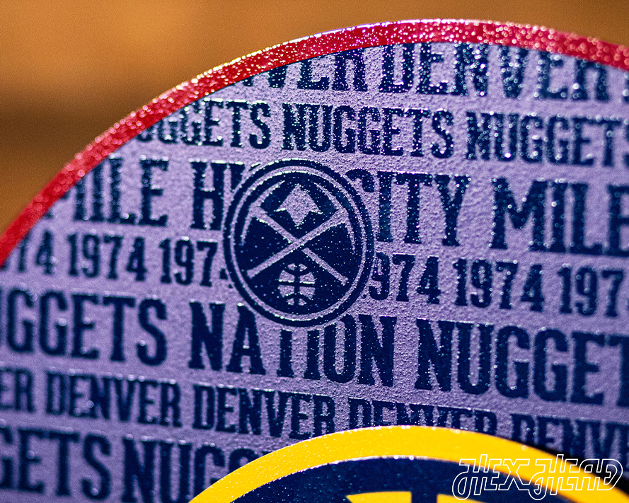 Denver Nuggets CRAFT SERIES 3D Vintage Metal Wall Art