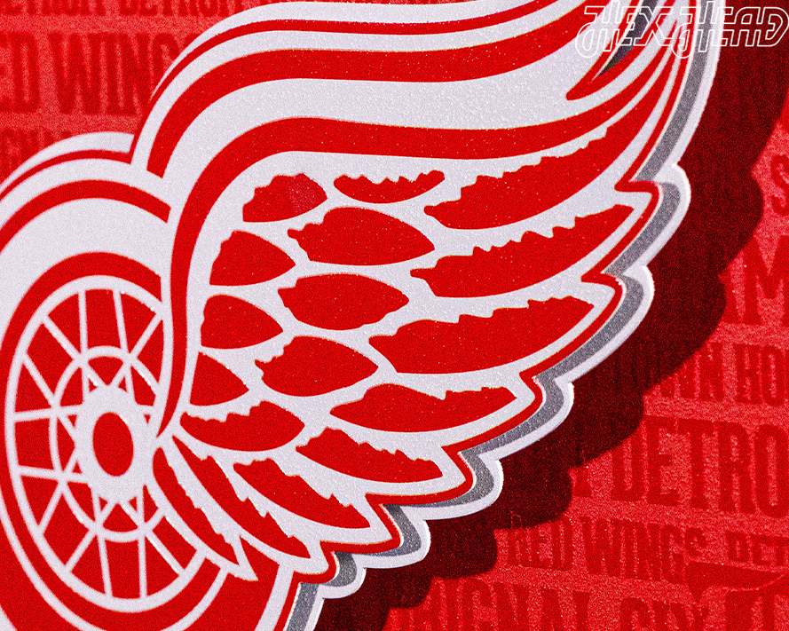 Detroit Red Wings CRAFT SERIES 3D Embossed Metal Wall Art