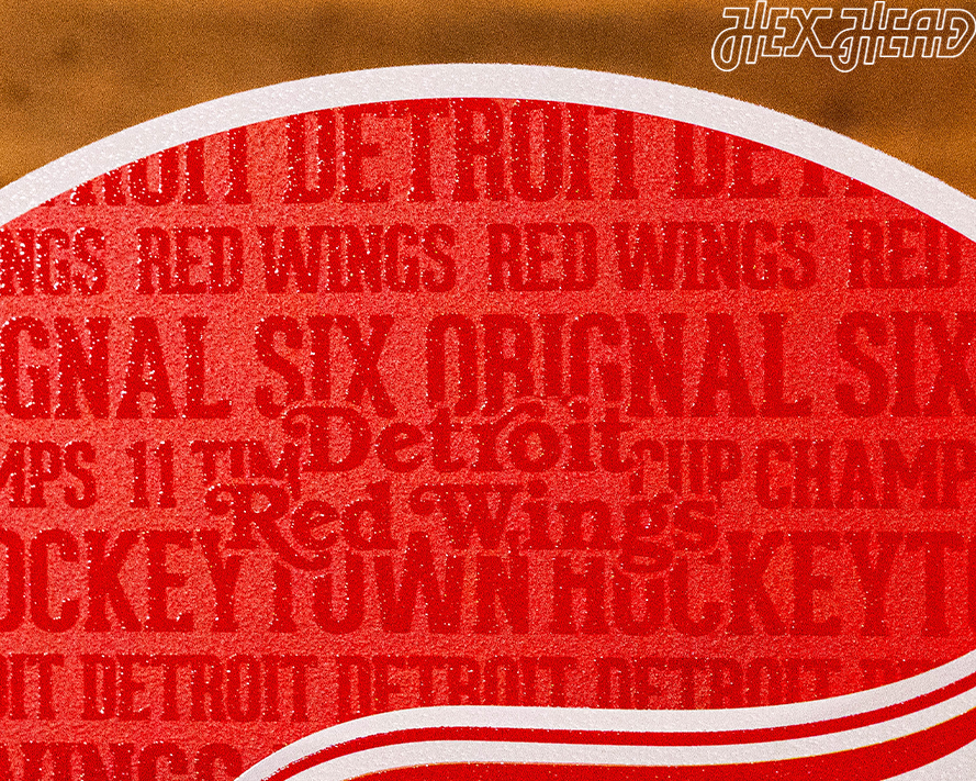 Detroit Red Wings CRAFT SERIES 3D Embossed Metal Wall Art