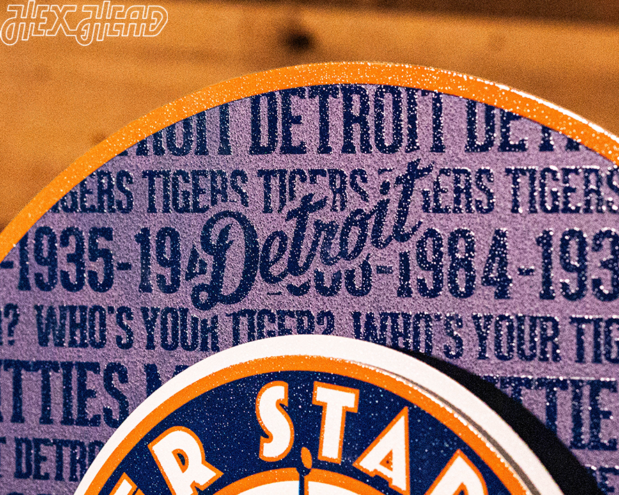 Detroit Tigers CRAFT SERIES 3D Embossed Metal Wall Art