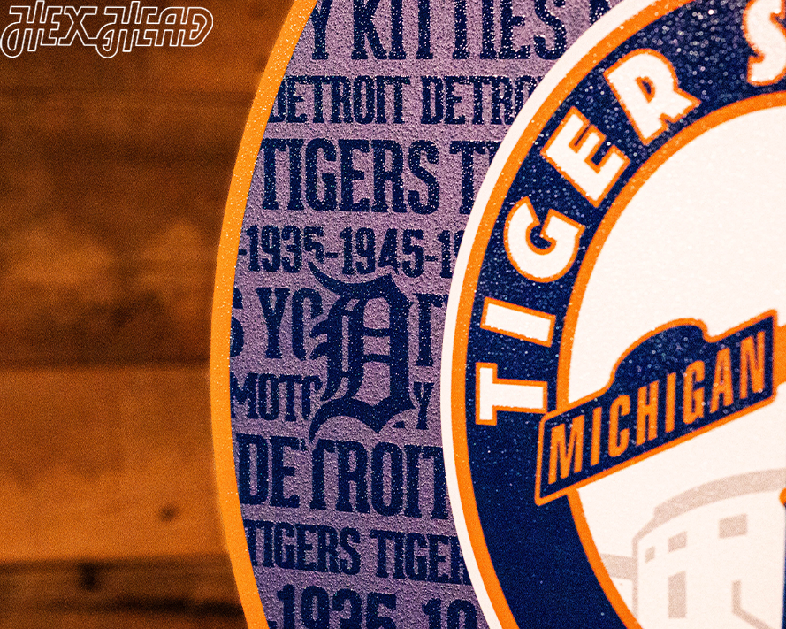 Detroit Tigers CRAFT SERIES 3D Embossed Metal Wall Art