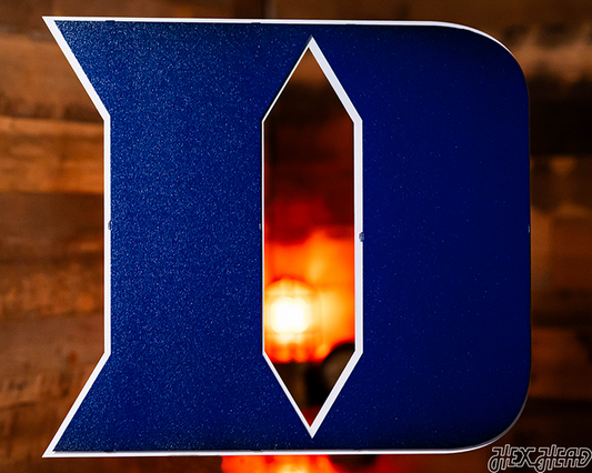 Duke Blue Devils "D" 3D Vintage Metal Wall Art