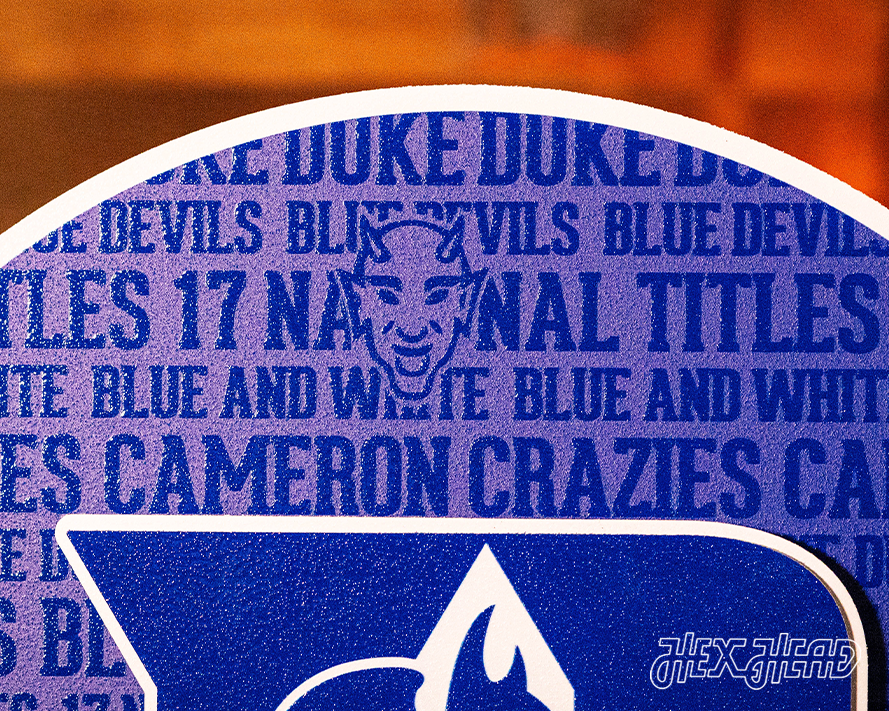 Duke Blue Devils CRAFT SERIES 3D Embossed Metal Wall Art