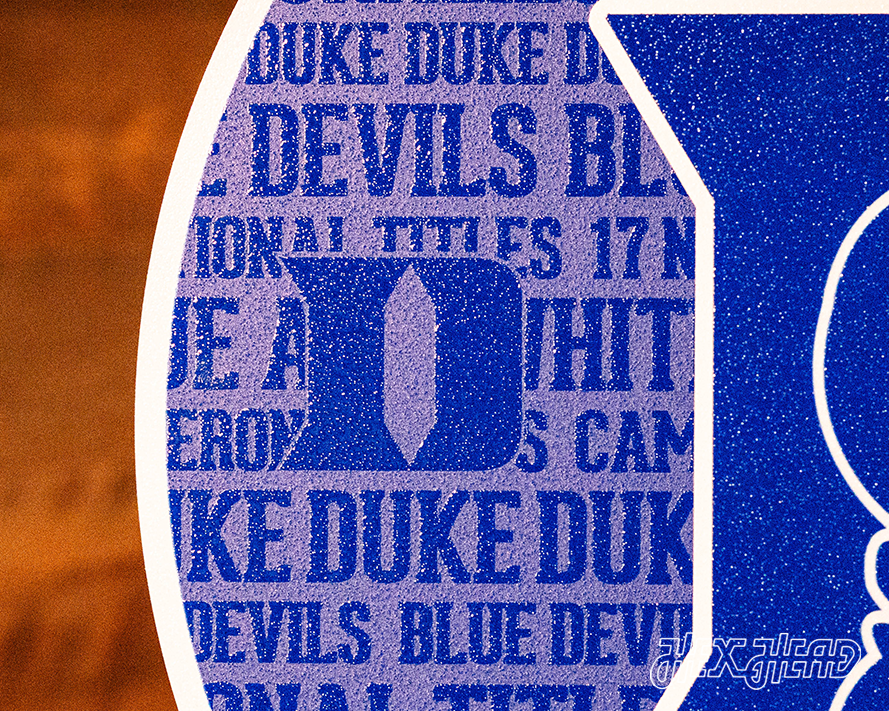 Duke Blue Devils CRAFT SERIES 3D Embossed Metal Wall Art