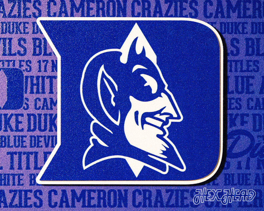 Duke Blue Devils CRAFT SERIES 3D Embossed Metal Wall Art