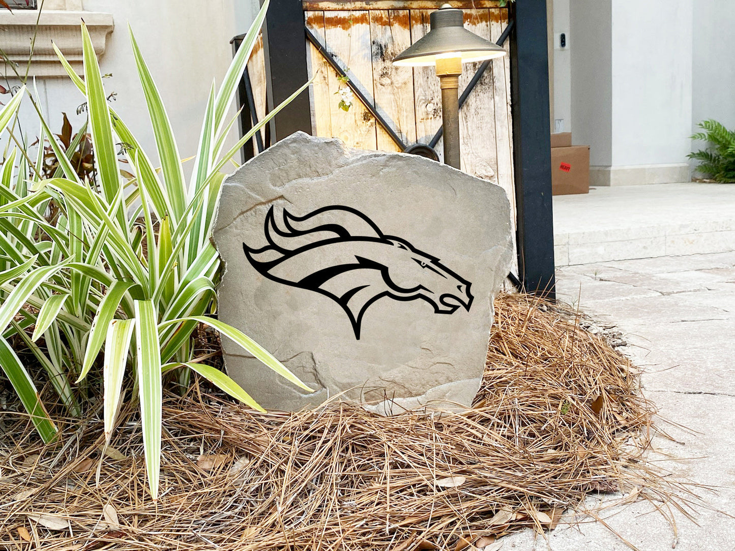 Denver Broncos Design-A-Stone Landscape Art