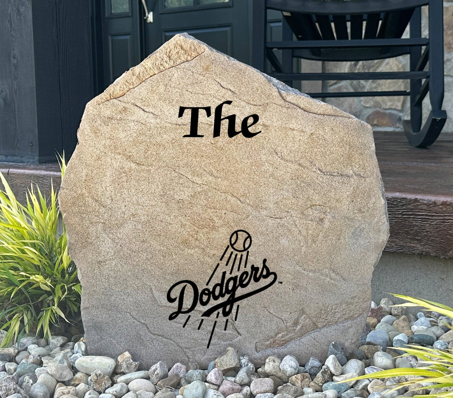 Los Angeles Dodgers Design-A-Stone Landscape Art Family Name