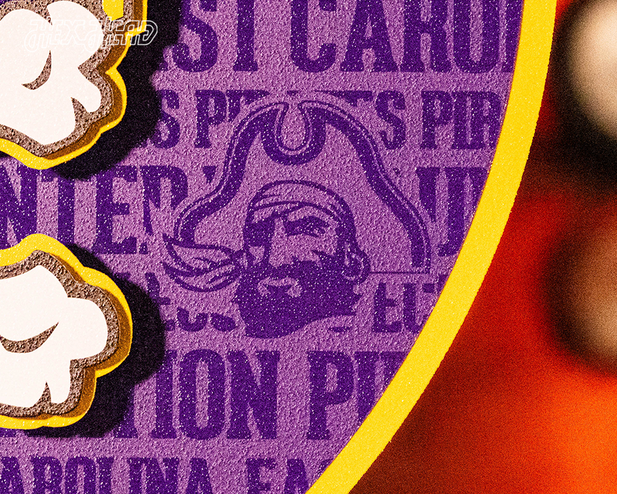 East Carolina ECU Pirates CRAFT SERIES 3D Embossed Metal Wall Art