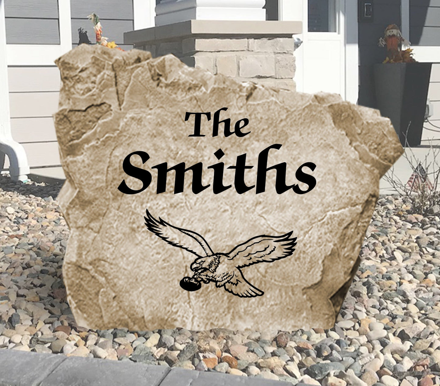 Philadelphia Eagles Design-A-Stone Landscape Art Family Name