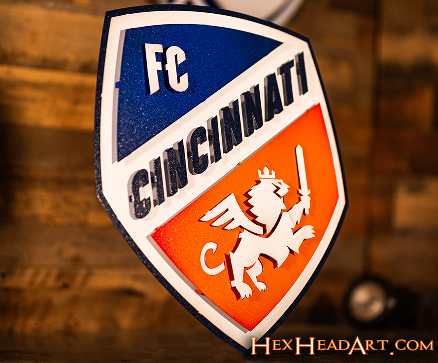 FC Cincinnati 3D Vintage Metal Wall Art