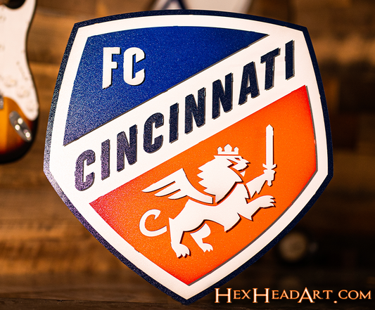 FC Cincinnati 3D Vintage Metal Wall Art