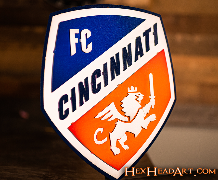 FC Cincinnati 3D Vintage Metal Wall Art