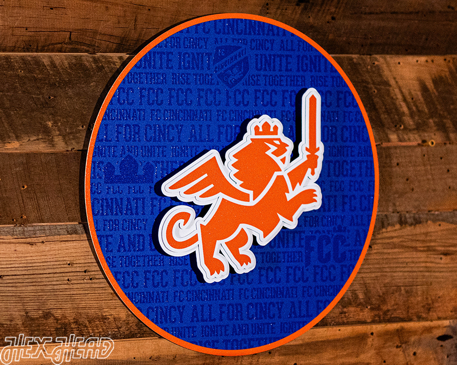 FC Cincinnati CRAFT SERIES 3D  Embossed Metal Wall Art