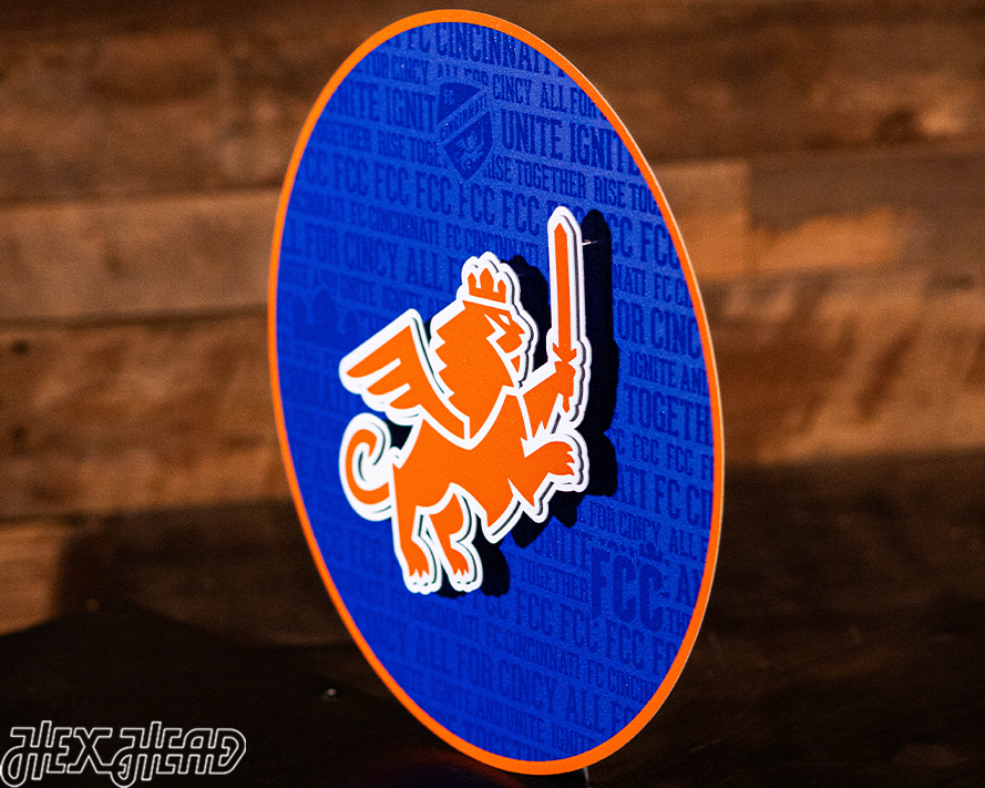 FC Cincinnati CRAFT SERIES 3D  Embossed Metal Wall Art