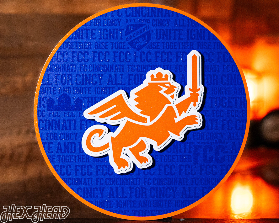 FC Cincinnati CRAFT SERIES 3D  Embossed Metal Wall Art