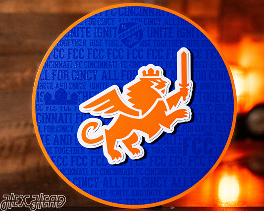 FC Cincinnati CRAFT SERIES 3D  Embossed Metal Wall Art