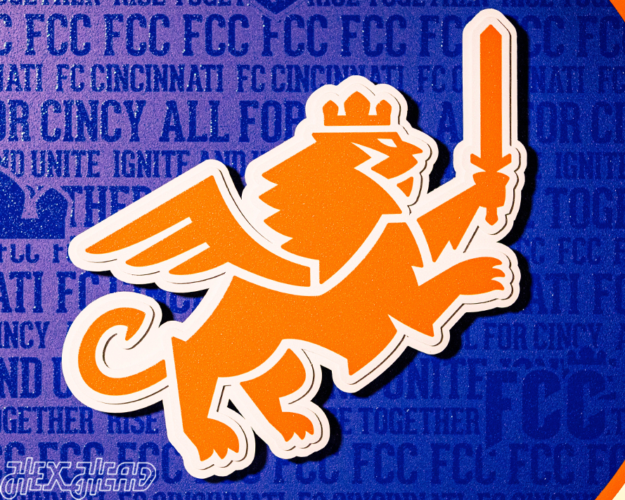 FC Cincinnati CRAFT SERIES 3D  Embossed Metal Wall Art