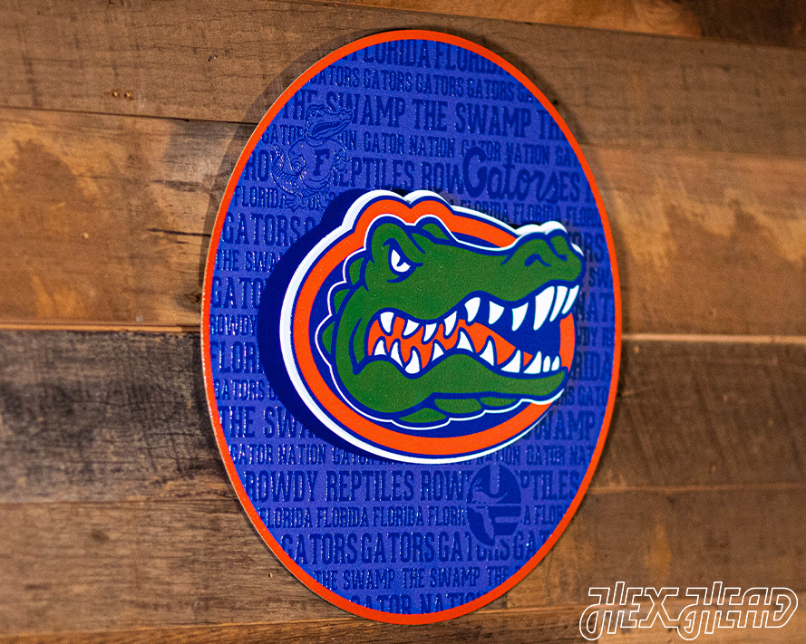 Florida Gators CRAFT SERIES 3D Vintage Metal Wall Art