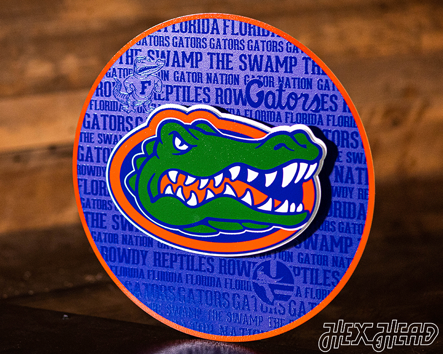 Florida Gators CRAFT SERIES 3D Vintage Metal Wall Art