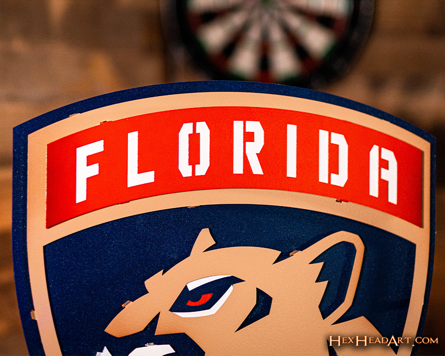 Florida Panthers NHL 3D Vintage Metal Wall Art