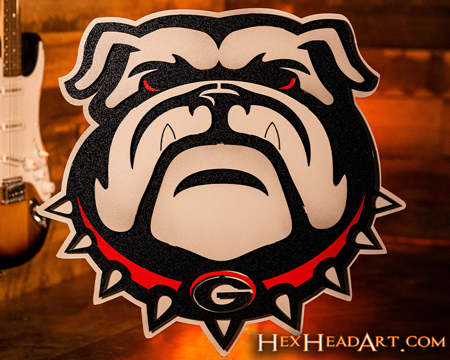 Georgia Bulldogs "Uga" 3D Vintage Metal Wall Art