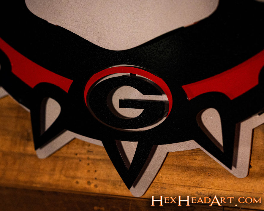 Georgia Bulldogs "Uga" 3D Vintage Metal Wall Art