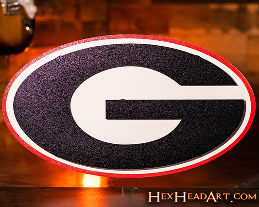 Georgia Bulldogs "G" 3D Vintage Metal Wall Art