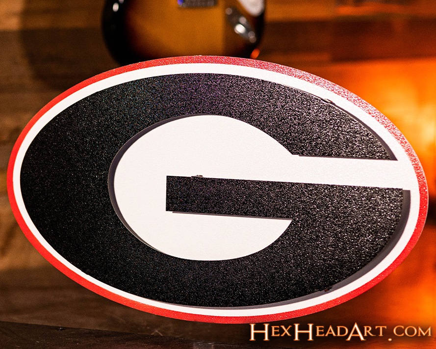 Georgia Bulldogs "G" 3D Vintage Metal Wall Art