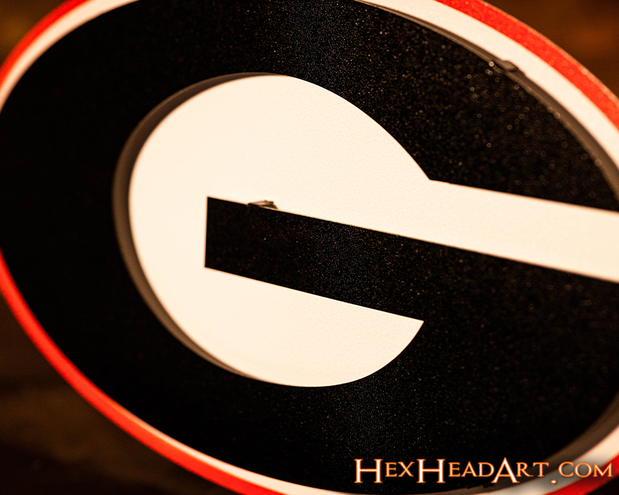 Georgia Bulldogs "G" 3D Vintage Metal Wall Art